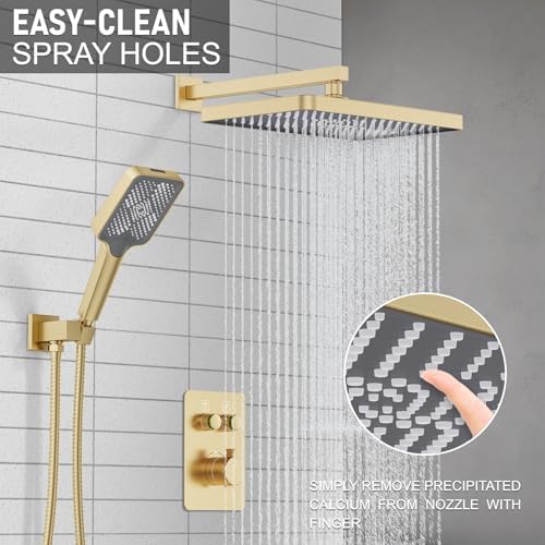 Thermostatic Shower System 13-Inch Rainfall