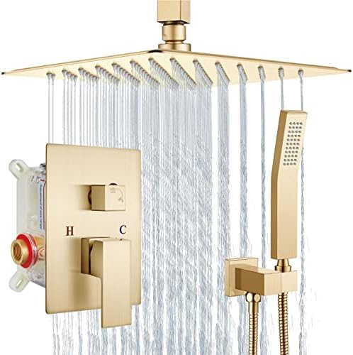 Aolemi Ceiling-Mounted Rainfall Shower System