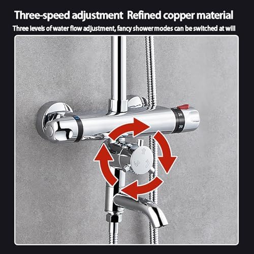 Stainless Steel Shower Set Triple Function 9-inch Wall Mount