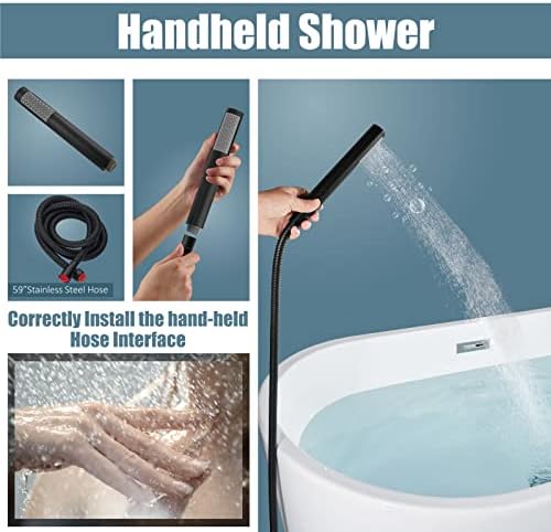 Aolemi High Flow Bathtub Faucet Freestanding Tub Filler