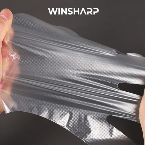 Winsharp Plastic Food Safe Gloves Kitchen Gloves for Storage Cooking