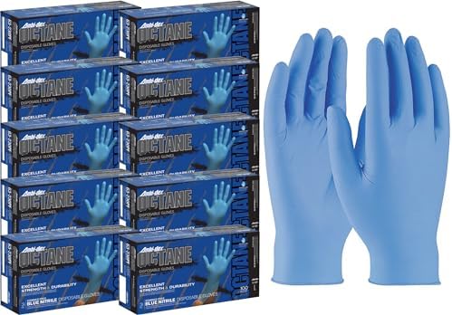 1000 Count Heavy Duty Nitrile Gloves with Textured Grip