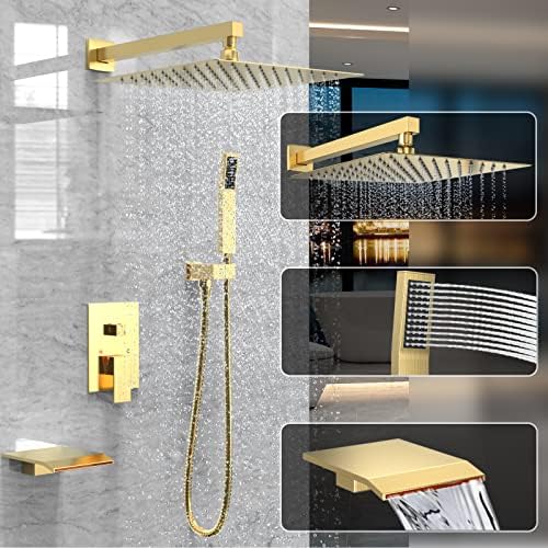 Luxury 12-inch Rain shower with Weber spray for Bathroom