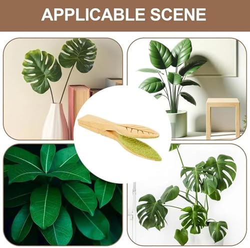 Premium Microfiber Dusting Gloves - Leaf Cleaning Tongs for Houseplants Blinds Lamps