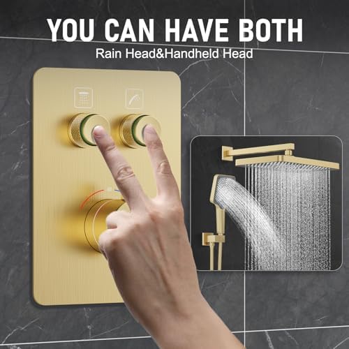 Thermostatic Shower System 13-Inch Rainfall