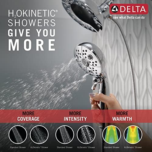 Delta H2Okinetic 5-Spray Shower Head with Magnetic Docking