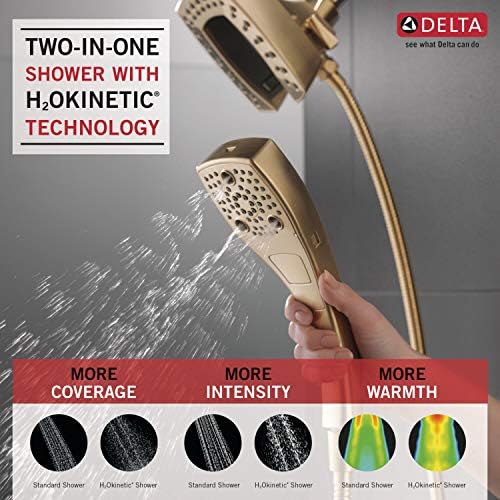 Delta Faucet 5-Spray 2-in-1 Dual Handheld Shower Head