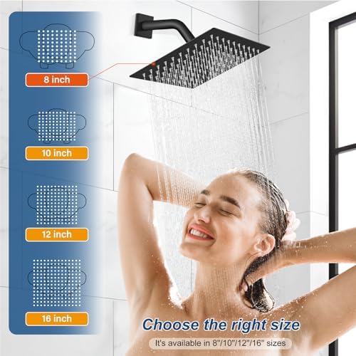 Midanya Rain Shower System Wall Mount for Bathroom