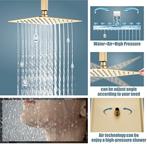 Aolemi Ceiling-Mounted Rainfall Shower System