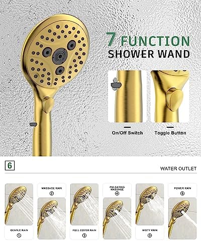 Luxury Gold-Painted Shower Faucet Set