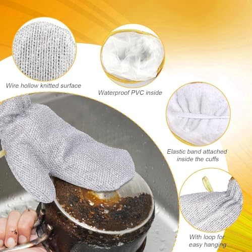 Durable Dishwashing Gloves for Home Use