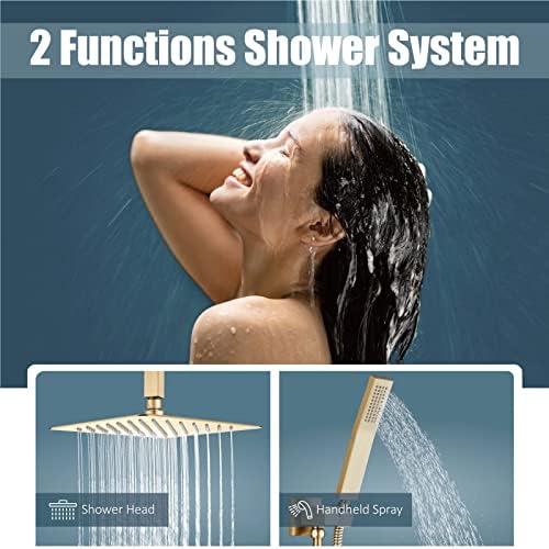 Aolemi Ceiling-Mounted Rainfall Shower System