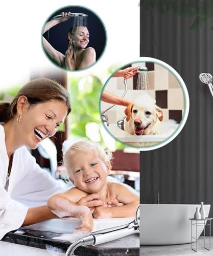 BAIKAISHUII 6-Function Water-Saving Chrome Handheld Shower Head