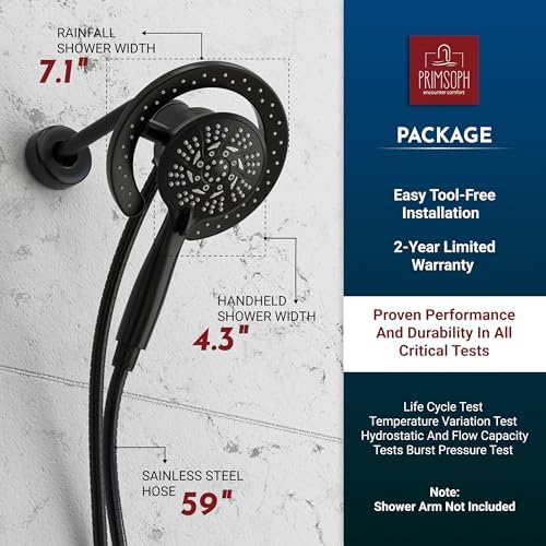 10 Spray Modes Magnetic Dual Shower Head