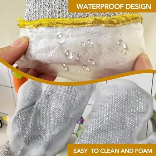 Wire Dishwashing Gloves Multipurpose Wire Dishwashing Gloves for Wet and Dry