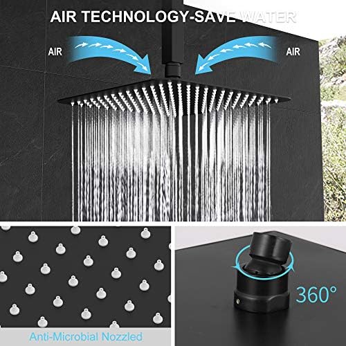 SunCleanse Rainfall Shower Faucet Set