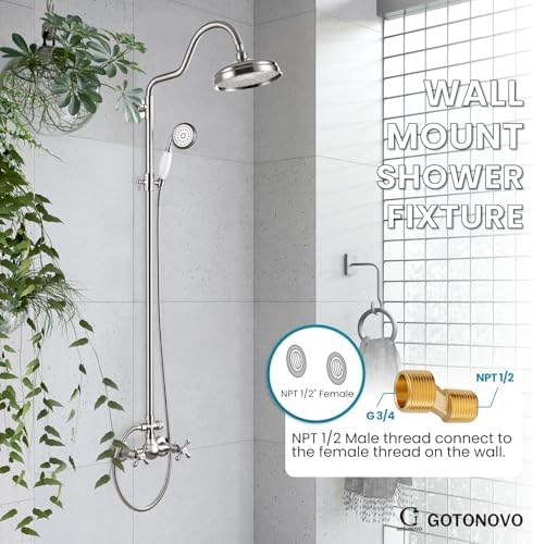 Gotonovo Luxury Exposed Shower Faucet Set