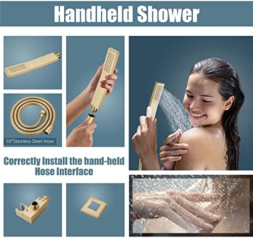 Aolemi Ceiling-Mounted Rainfall Shower System