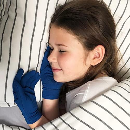 Leafy Boo Bamboo Gloves for Eczema Kids 6-8 3 Pairs
