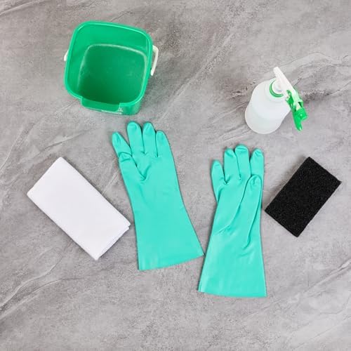 Professional 15 Mil Medium Cleaning Gloves Chemical-Tolerant No-Powder Latex-Free