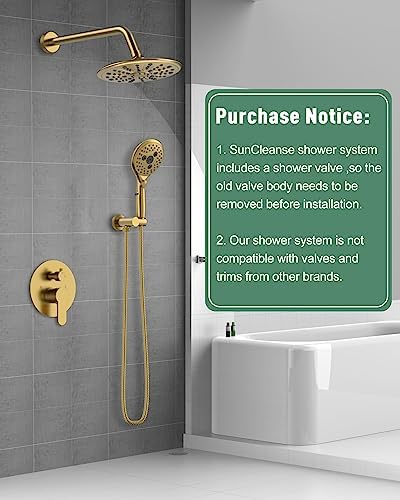 Luxury Gold-Painted Shower Faucet Set