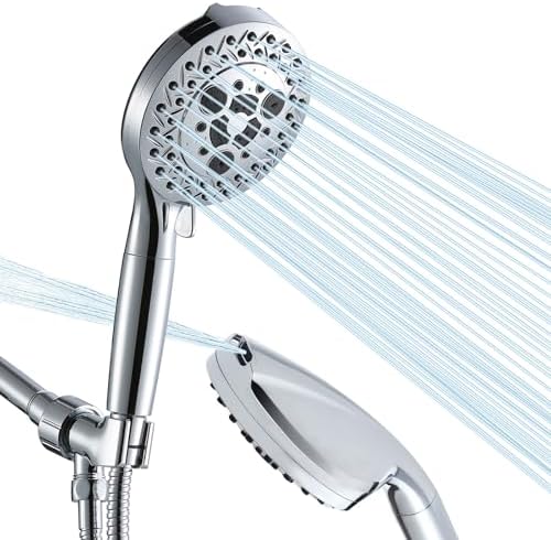 10 Settings Handheld Shower Head with High Pressure and 2 Power Modes