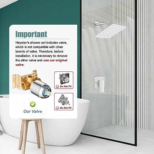 Sturdy Stainless Steel Rainfall Shower Head Set for US