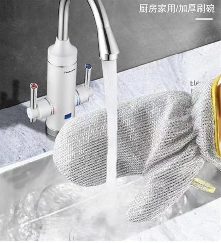 Wire Dishwashing Gloves for Kitchen Cleaning