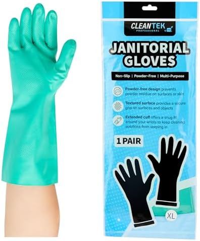 Restaurantware Clean Tek Professional 15 Mil Extra Large Cleaning Gloves