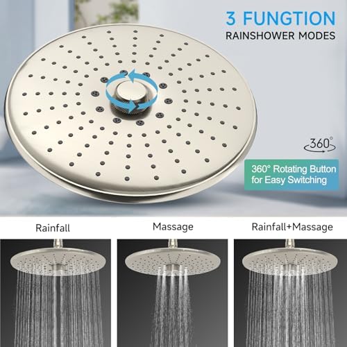 Luxury Overhead Rain Head Showers for the Modern Bathroom