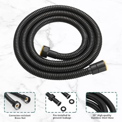 Hoimpro Oil Rubbed Bronze 2 In 1 Function Handheld Shower Head Set