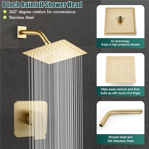 Luxeon Rainfall showerhead set