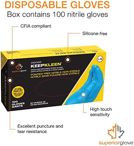 Superior Glove KeepKleen 100-Piece Nitrile Gloves