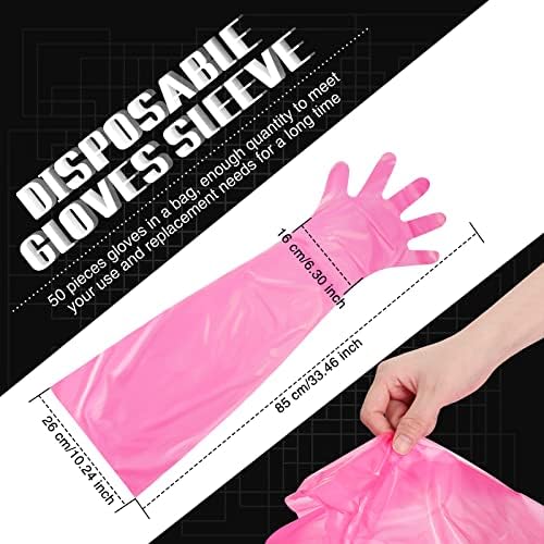 50 Piece Disposable Dressing Gloves for Deer Hunting