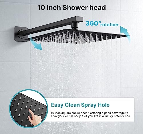 Black Rain Shower System