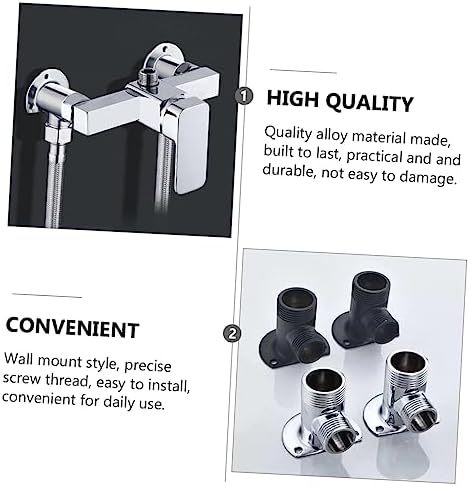 4-Piece Zinc Alloy Bathroom Shower Installation Kit