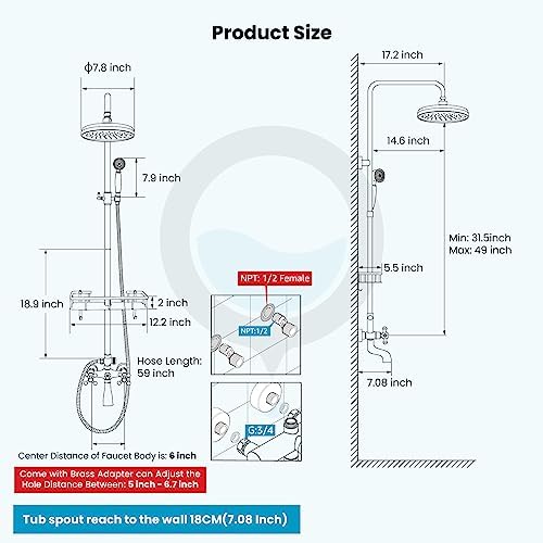 Sturdy Functional Bath Faucet Set