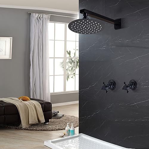 Sturdy Solid 8 High-Pressure Showers with Wall-Mounted Design