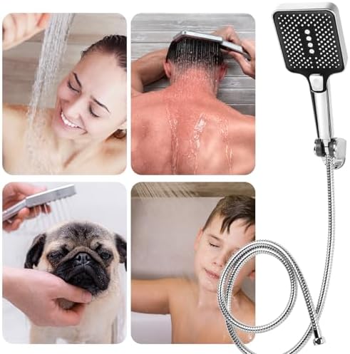 Adjustable Handheld Shower Head with 3 Modes