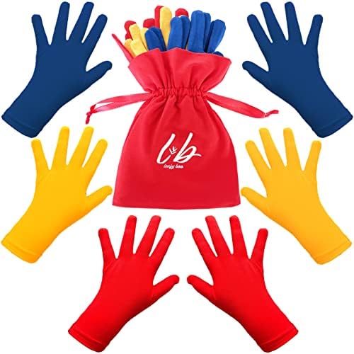 Leafy Boo Bamboo Gloves for Eczema Kids 6-8 3 Pairs