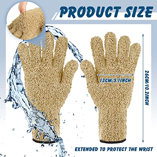 Bencailor 3 Pairs Microfiber Cleaning Gloves