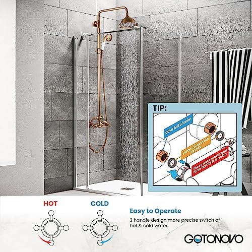 Luxury antique brass rainfall shower head for bathroom - waterproof durable