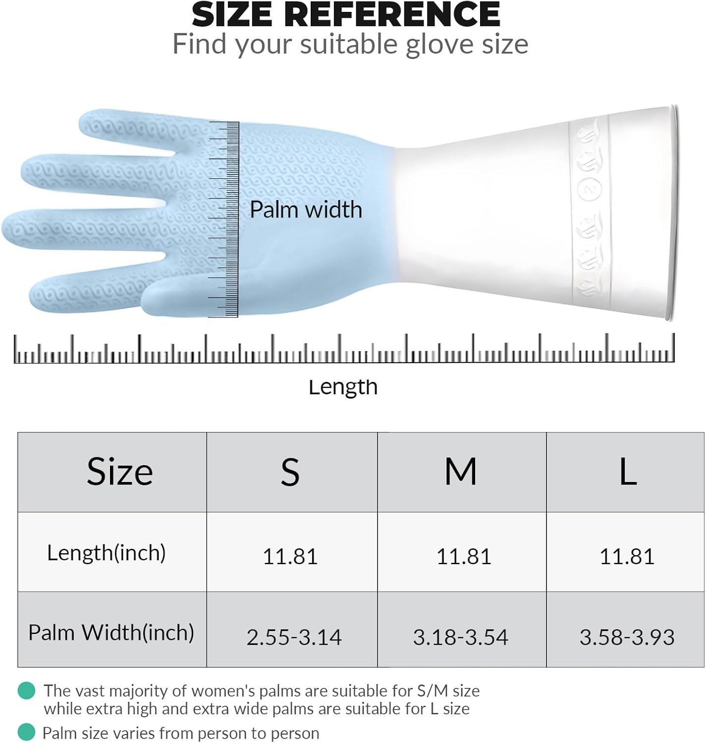 GJV 1-Pair Reusable Kitchen Gloves Multi-Purpose Writing Cleaning and Pet Care Gloves